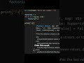 Find factorial! of number given by user through iteration using for loop in python :)