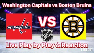 Washington Capitals vs Boston Bruins live play by play and reaction