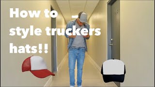 how to style trucker hats (caps)