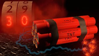 30 Second Timer Bomb 💣  TNT red | 3D Timer