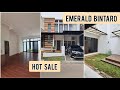 RUMAH DIJUAL DI EMERALD BINTARO JAYA. HARGA MURAH, HALAMAN BELAKANG LUAS