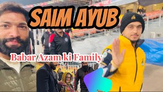 Babar Azam ki family or Saim Ayub sy b mil lia aj to🥺❤️ | Peshawar vs Islamabad | psl 9