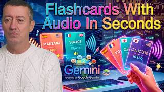 Google Gemini Language Learning Flashcards With Audio