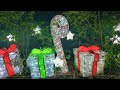 merry christmas with gift boxes u0026 candy canes at asian lantern festival central florida zoo