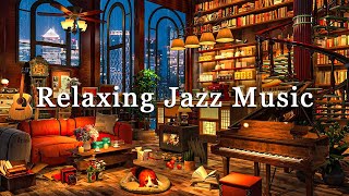 Relaxing Jazz Instrumental Music ☕ Cozy Coffee Shop Ambience ~ Rainy Jazz Music ~ Background Music