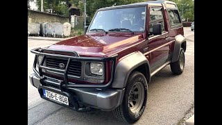 Daihatsu Rocky F78 2.8 TD Intecooler 1995 stock walkaround video with start up