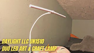 Daylight LLC UN1510 Duo LED Art \u0026 Craft Lamp Review \u0026 Test | Desk Lamp for Home/Office