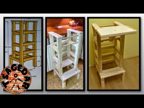 Jídelní stoleček & učící vež / DIY Wood High Chairs & Learning Tower Jídelní stoleček & učící vež / DIY Wood High Chairs & Learning Tower