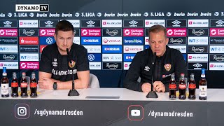 25. Spieltag | SGD - VFB | Pressekonferenz vor dem Spiel