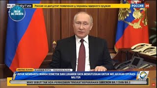 Putin Perintahkan Operasi Militer di Ukraina