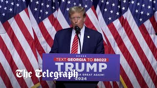 Donald Trump mocks President Biden's stutter during campaign event