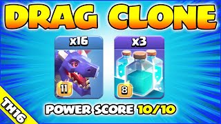 ROOT RIDER NERF…USE DRAG CLONE!!! TH16 Attack Strategy (Clash of Clans)