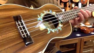 Alulu Sun Inlay Acacia Koa Tenor #2360 @ Ukulele Mania, Tokyo