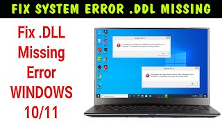 DLL File Missing Error in Windows | How to Fix DLL Files Missing Error In Windows 10 (100% Works)