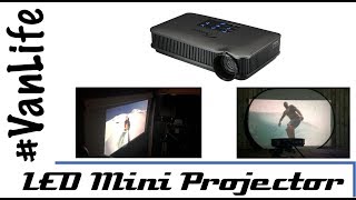 VanLife - Movie Night - LED mini projector in your Van, Camper, Motorhome, RV