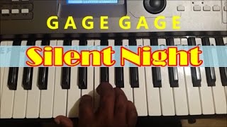 How To Play Silent Night. Christmas Song. Easy Piano Keyboard Tutorial