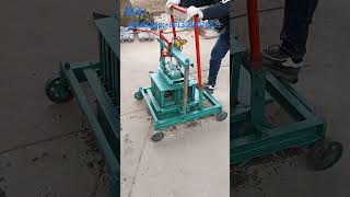 movable concrete cement hollow block making machine