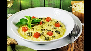 O MELHOR RISOTO DE QUEIJOS AO PESTO FEITO EM APENAS 3 MINUTOS - É FÁCIL, RÁPIDO E DELICIOSO!