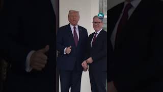 Donald Trump greets UK PM Keir Starmer at White House | ITV News