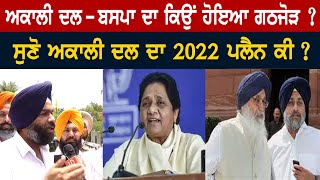 Akali Dal - BSP ਦਾ ਕਿਉਂ ਹੋਇਆ ਗਠਜੋੜ ? ਸੁਣੋ ਅਕਾਲੀ ਦਲ ਦਾ 2022 ਪਲੈਨ ਕੀ ?