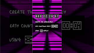 Create the unbelievably easy countdown effect using CapCut | CapCut Tutorial