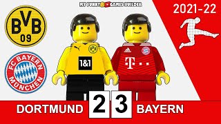 Borussia Dortmund vs Bayern Munich 2-3 • Bundesliga 2021/22 • All Goals & Highlights Lego Football