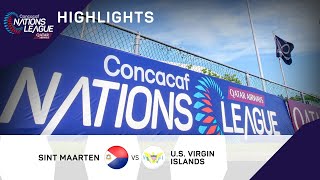 Concacaf Nations League 2022 Highlights | Sint Maarten vs U.S. Virgin Islands