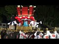 r5.7.30 八尾 万願寺夏祭り 南之辻太鼓台 住吉神社宮入 2023 07 30 日