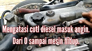 Dari 0 sampai mesin hidup cara buang angin colt diesel