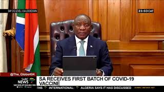 COVID-19 Vaccine | Relief as SA receives first COVID-19 vaccine consignment