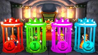 Mario Party The Top 100 MiniGames - Mario Vs Luigi Vs Peach Vs Yoshi (Master Cpu)