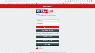 Login to NCEDCloud for Canvas, Powerschool, Schoolnet
