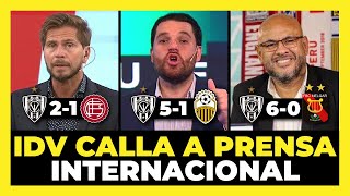 IDV calla a prensa internacional argentina, venezolana y peruana por la Copa Sudamericana 2022 🏆