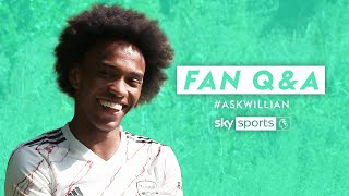 How did Willian react when Aubameyang signed the contract? | Fan Q&A