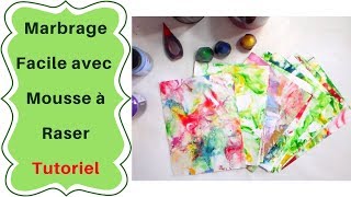 Comment faire du Papier marbré facilement  :  Tutoriel