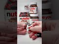 Nutella jars #shorts