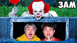 Extreme Hide And Seek Against PENNYWISE At 3AM!!