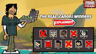 All Canon WINNERS in EVERY Total Drama Island Season EXPLAINED