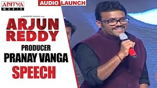 Producer Pranay Vanga Speech @ Arjun Reddy Audio Launch || Vijay Devarakonda || Shalini