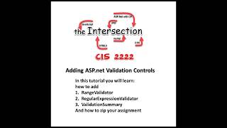 ASP.Net Form Part [3]: Adding Range, Regular Expression Validator, Validation Summary