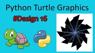 python turtle graphics tutorial || #design16 || Python graphics