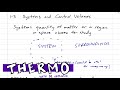 Thermodynamics - 1-3 Systems and Control Volumes