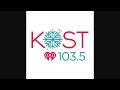 KOST 103.5 - Switches to Christmas Music: November 15, 2024