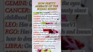 How pretty you are each of the zodiacsign #youtubeshorts #youtube #shorts #short #video #youtube