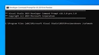 Visual Studio's Safe Mode switch