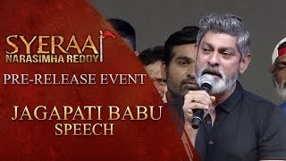Jagapati Babu Speech - Sye Raa Narasimha Reddy Pre Release Event
