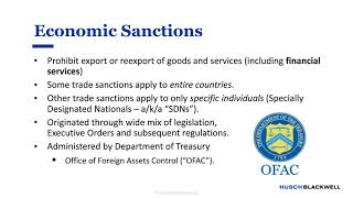 Economic Sanctions 101: Compliance, Risk and Best Practices in the Global Supply Chain