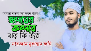 কলিজা শীতল করা নতুন গজল || হৃদয়ের কন্দরে ঝড় কী উঠে | Hridoyer kondore jor ki | মারজান মুহাম্মদ রুহি.