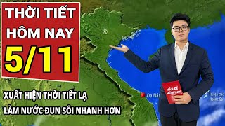 Dự báo thời tiết 5/11: Không khí lạnh tràn về, hiện tượng lạ từ bão Ciaran làm nước đun sôi nhanh