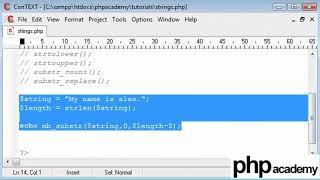034 String Functions Part 1 | php programming course